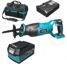 Dedra Set Fierastrau tip sabie SAS+ALL cu acumulator Li-Ion 18V 5.0Ah incarcator rapid 125W si geanta